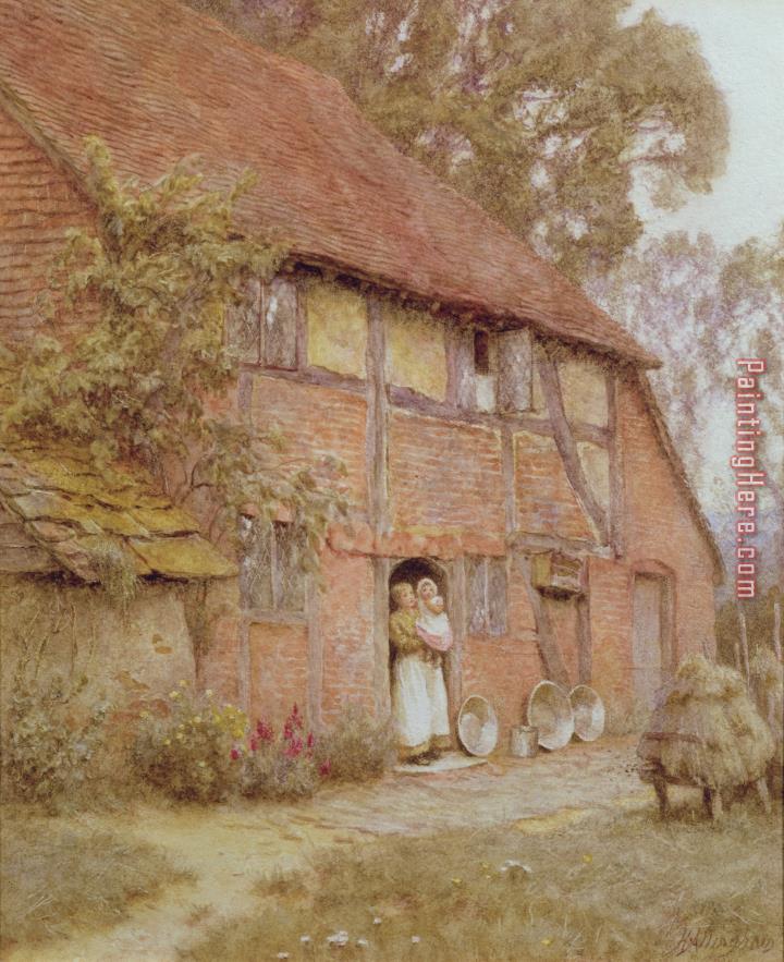Helen Allingham The Cottage with Beehives